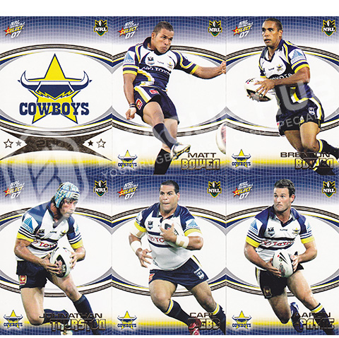 2007 Select Invincible 100-111 Common Team Set North Queensland Cowboys
