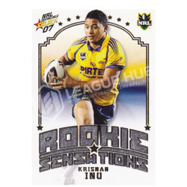 2007 Select Invincible RS3 Rookie Sensations Box Card Krisnan Inu