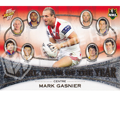 2007 Select Invincible TY3 2006 Team of the Year Mark Gasnier