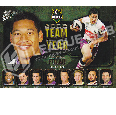 2009 Select Classic TY3 2008 Team of the Year Israel Folau