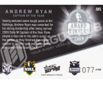 2011 Select Strike AW5 Award Winners Andrew Ryan #77/400