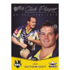 2011 Select Strike CP25 2010 Club Player of the Year Matthew Scott