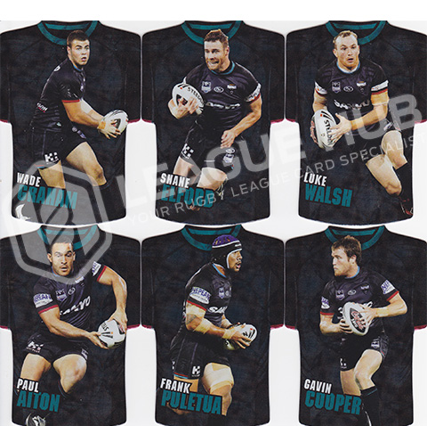 2009 Select Classic JDC61-JDC66 Jersey Die Cuts Team Set Penrith Panthers