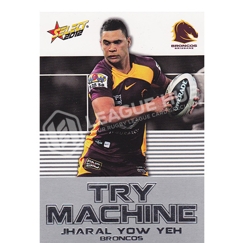 2012 Select Champions TM1 Try Machine Jharal Yow Yeh