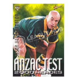 2000 Select NRL A10 ANZAC Test Heroes Jason Hetherington