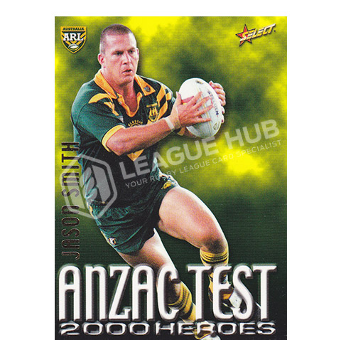 2000 Select NRL A5 ANZAC Test Heroes Jason Smith
