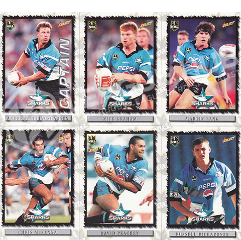 2000 Select NRL 87-95 Common Team Set Cronulla Sharks