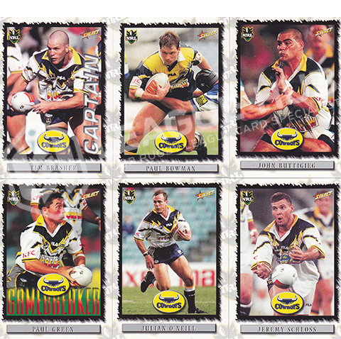 2000 Select NRL 63-70 Common Team Set North Queensland Cowboys