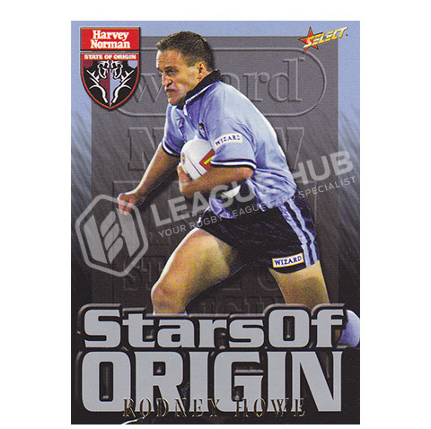 2000 Select NRL S9 Stars of Origin Rodney Howe