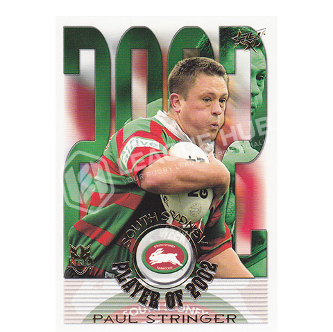 2003 Select XL CP12 2002 Club Player of the Year Paul Stringer