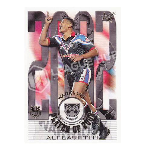 2003 Select XL CP14 2002 Club Player of the Year Ali Lauitiiti