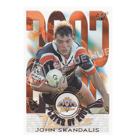 2003 Select XL CP15 2002 Club Player of the Year John Skandalis