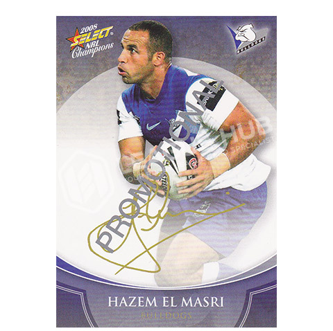 2008 Select Champions FS4 Foil Signature Promotional Card Hazem El Masri