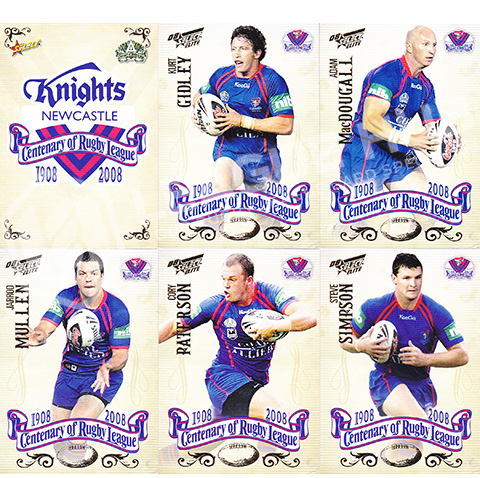 2008 Select Centenary Common Team Set Newcastle Knights