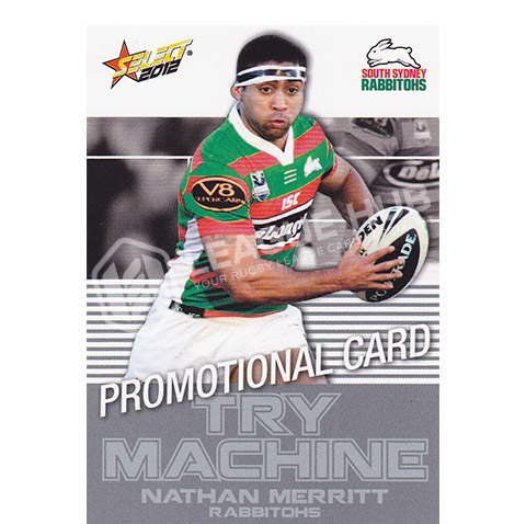 2012 Select Champions TM40 Try Machine Promotional Card Nathan Merritt