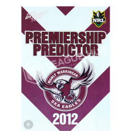 2012 Select Dynasty PC6 Premiership Predictor Manly Sea Eagles