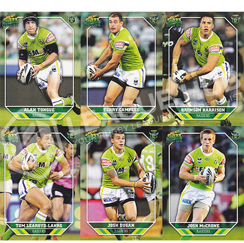 2011 Select Champions 29-40 Common Team Set Canberra Raiders