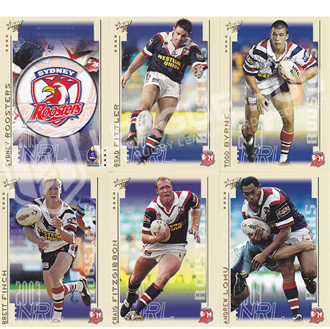 2003 Select XL 147-158 Common Team Set Sydney Roosters