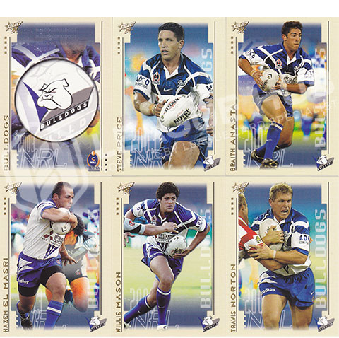 2003 Select XL 15-26 Common Team Set Canterbury Bulldogs