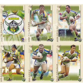 2003 Select XL 27-38 Common Team Set Canberra Raiders