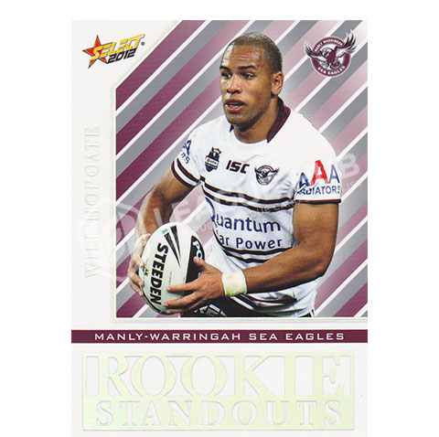 2012 Select Champions RS9 Rookie Standouts Will Hopoate