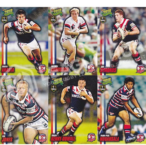 2010 Select Champions 160-171 Common Team Set Sydney Roosters