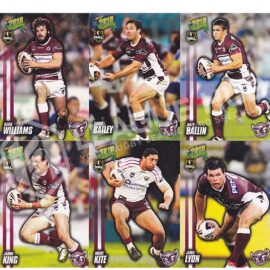 2010 Select Champions 64-75 Common Team Set Manly Sea Eagles