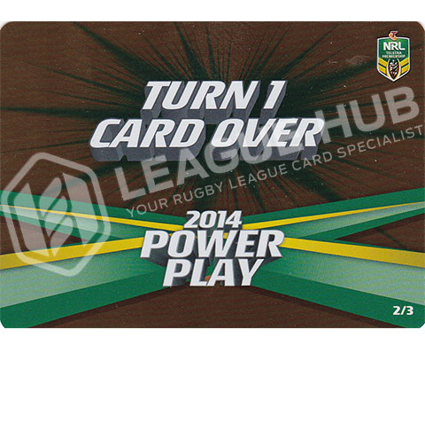 2014 ESP Power Play 2/3 Turn 1 Card Over Bronze Penalty Card