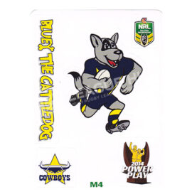 2014 ESP Power Play M4 Mascot Jigsaw Puzzle Sticker Bluey North Queensland Cowboys