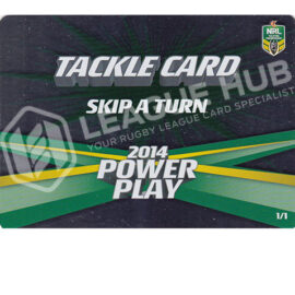 2014 ESP Power Play 1/1 Skip a Turn Silver Tackle Card