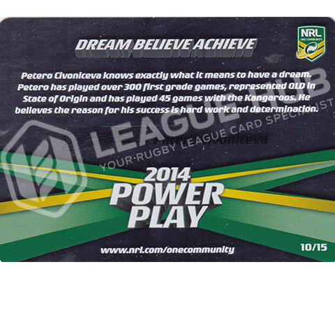 2014 ESP Power Play 10/15 One Community Card