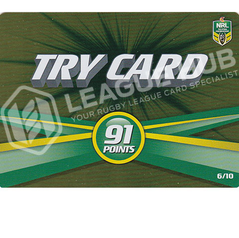 2014 ESP Power Play 6/10 Try Card 91 Points