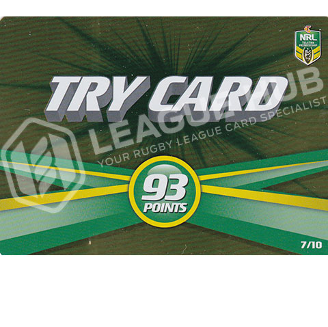 2014 ESP Power Play 7/10 Try Card 93 Points