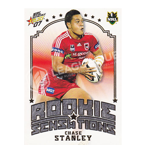 2007 Select Invincible RS4 Rookie Sensations Box Card Chase Stanley