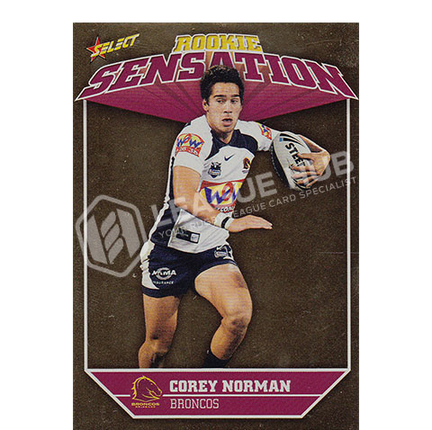 2011 Select Champions RS2 Rookie Sensation Corey Norman