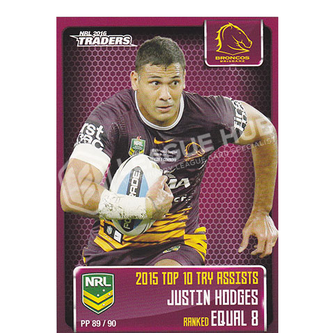 2016 ESP Traders PP89 Pieces of the Puzzle Justin Hodges