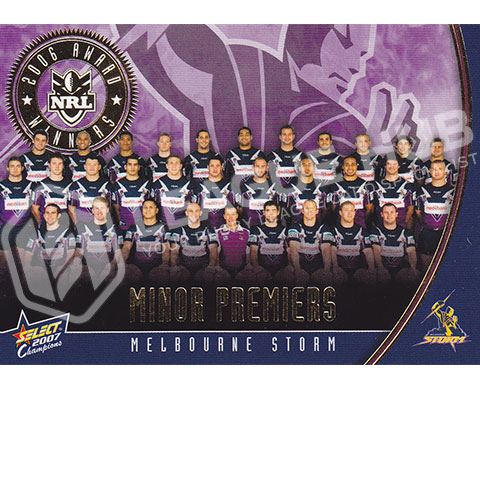 2007 Select Champions M6 Medal Winners Melbourne Storm