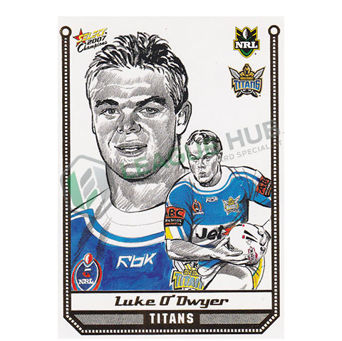 2007 Select Champions SK10 Sketch Card Luke O'Dwyer
