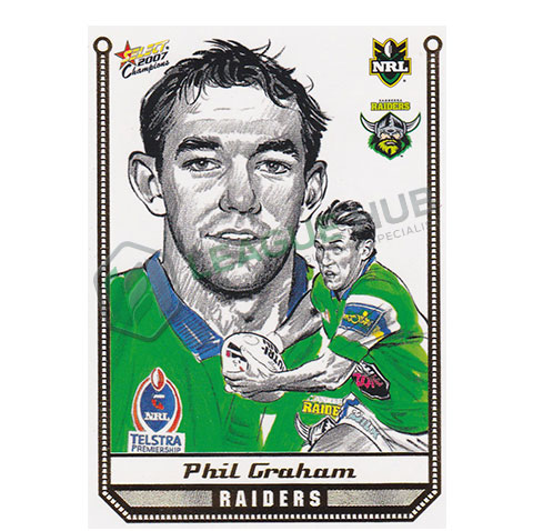 2007 Select Champions SK5 Sketch Card Phil Graham