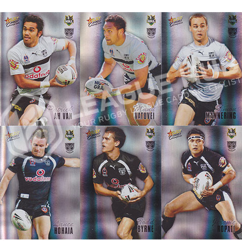 2007 Select Champions HF171-HF182 Holographic Foil Team Set New Zealand Warriors