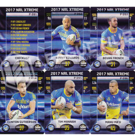 2017 ESP Xtreme P91-P100 Parallel Team Set Parramatta Eels