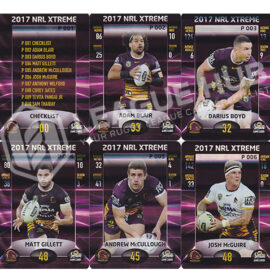 2017 ESP Xtreme P1-P10 Parallel Team Set Brisbane Broncos