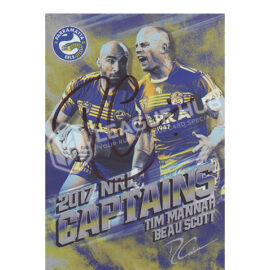 2017 ESP Elite C10 2017 NRL Captains Tim Mannah & Beau Scott Artist Signature