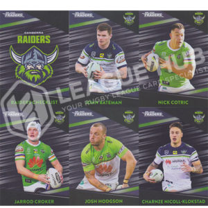 2020 NRL Traders PS011-PS020 Black Parallel Team Set Canberra Raiders