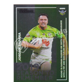 2020 NRL Traders SR04 Season to Remember Jordan Rapana