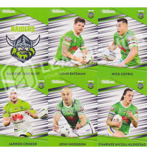 2020 NRL Traders 11-20 Common Team Set Canberra Raiders