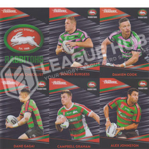 2020 NRL Traders PS111-PS120 Black Parallel Team Set South Sydney Rabbitohs