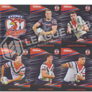 2020 NRL Traders PS131-PS140 Black Parallel Team Set Sydney Roosters