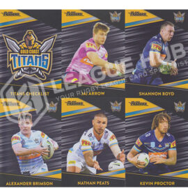 2020 NRL Traders PS041-PS050 Black Parallel Team Set Gold Coast Titans