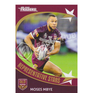 2020 NRL Traders RS33 Representative Stars Moses Mbye